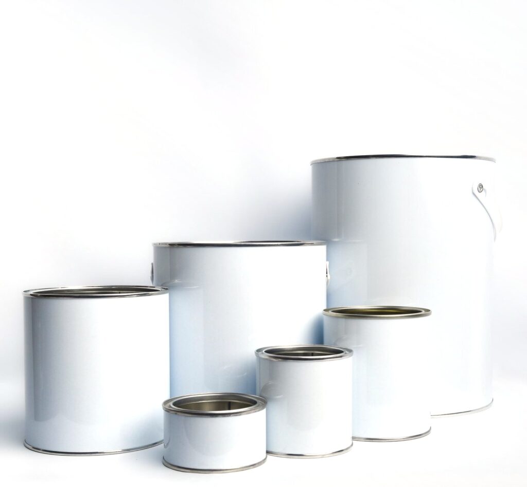 general_line General line white lever lid tins
